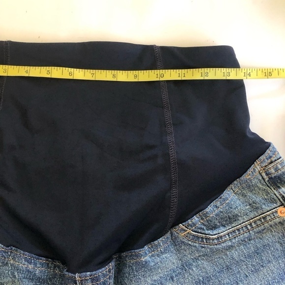 Ingrid & Isabel Maternity Over Belly Cropped Vintage Straight Jeans Size 8 - Picture 11 of 16